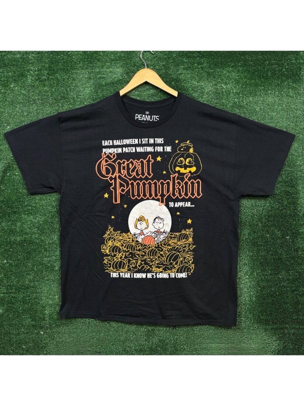 Peanuts The Great Pumpkin Halloween Snoopy T-Shirt Size 2X